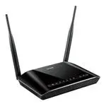 The D-Link DSL-2750U rev C1 router with 300mbps WiFi, 4 100mbps ETH-ports and
                                                 0 USB-ports