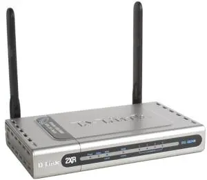 Thumbnail for the D-Link DSL-G624M router with 54mbps WiFi, 4 100mbps ETH-ports and
                                         0 USB-ports