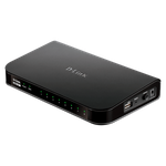 The D-Link DSR-150 rev A2 router with No WiFi, 8 100mbps ETH-ports and
                                                 0 USB-ports