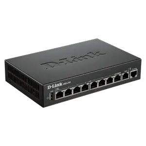 Thumbnail for the D-Link DSR-250 router with No WiFi, 8 N/A ETH-ports and
                                         0 USB-ports