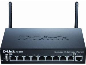 Thumbnail for the D-Link DSR-250N router with 300mbps WiFi, 8 Gigabit ETH-ports and
                                         0 USB-ports