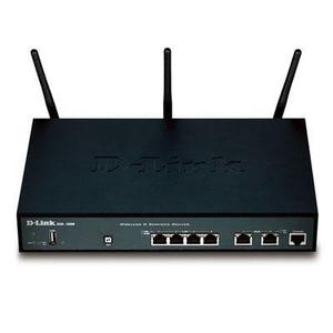 Thumbnail for the D-Link DSR-500N router with 300mbps WiFi, 4 N/A ETH-ports and
                                         0 USB-ports