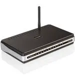 The D-Link DVG-G5402SP router with 54mbps WiFi, 4 100mbps ETH-ports and
                                                 0 USB-ports
