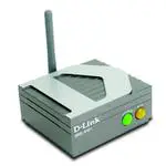 The D-Link DWL-810 router with 11mbps WiFi, 1 10mbps ETH-ports and
                                                 0 USB-ports