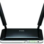 The D-Link DWR-921 rev B1 router with 300mbps WiFi, 4 100mbps ETH-ports and
                                                 0 USB-ports