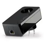 The Devolo dLAN pro 1200+ router with No WiFi, 1 N/A ETH-ports and
                                                 0 USB-ports