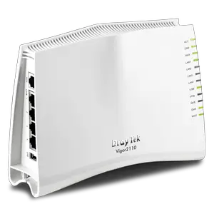 Thumbnail for the DrayTek Vigor 2110Vn router with 300mbps WiFi, 4 100mbps ETH-ports and
                                         0 USB-ports