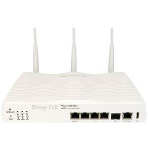 Thumbnail for the DrayTek Vigor 2830n router with 300mbps WiFi, 4 N/A ETH-ports and
                                         0 USB-ports