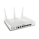 The DrayTek Vigor 2860ac router with Gigabit WiFi, 5 N/A ETH-ports and
                                                 0 USB-ports