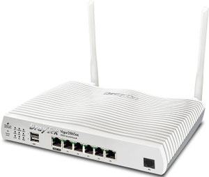 Thumbnail for the DrayTek Vigor 2865ax router with Gigabit WiFi, 5 N/A ETH-ports and
                                         0 USB-ports