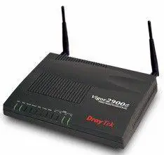 Thumbnail for the DrayTek Vigor 2900G router with 54mbps WiFi, 4 100mbps ETH-ports and
                                         0 USB-ports