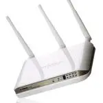 The Edimax BR-6524n router with 300mbps WiFi, 4 100mbps ETH-ports and
                                                 0 USB-ports