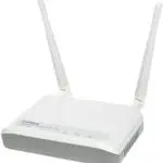 The Edimax EW-7416APn router with 300mbps WiFi, 1 100mbps ETH-ports and
                                                 0 USB-ports