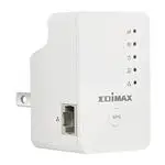 The Edimax EW-7438RPn Air router with 300mbps WiFi,  N/A ETH-ports and
                                                 0 USB-ports