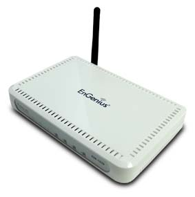 Thumbnail for the EnGenius ESR-1220 router with 54mbps WiFi, 4 100mbps ETH-ports and
                                         0 USB-ports