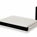 The Encore ENDSL-4R5G router with 54mbps WiFi, 4 100mbps ETH-ports and
                                                 0 USB-ports