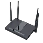 The Flyingvoice FWR9502 router with Gigabit WiFi, 4 N/A ETH-ports and
                                                 0 USB-ports