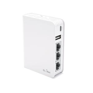 Thumbnail for the GL.iNet GL-AR750 router with Gigabit WiFi, 2 100mbps ETH-ports and
                                         0 USB-ports