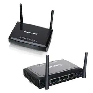 Thumbnail for the IOGear GWU647 router with 300mbps WiFi, 4 100mbps ETH-ports and
                                         0 USB-ports
