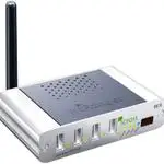 The Icron WiRanger router with 54mbps WiFi,  N/A ETH-ports and
                                                 0 USB-ports