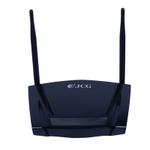 The JCG JHR-N825R router with 300mbps WiFi, 4 100mbps ETH-ports and
                                                 0 USB-ports