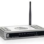 The LevelOne WBR-6003 v2 router with 300mbps WiFi, 4 100mbps ETH-ports and
                                                 0 USB-ports