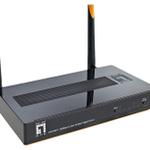 The LevelOne WGR-6012 router with 300mbps WiFi, 4 N/A ETH-ports and
                                                 0 USB-ports
