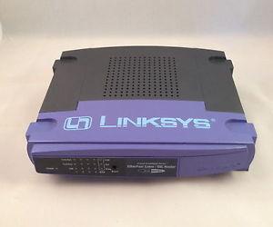 Thumbnail for the Linksys BEFSR41 v2 router with No WiFi, 4 100mbps ETH-ports and
                                         0 USB-ports