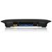 The Linksys E1000 v1 router has 300mbps WiFi, 4 100mbps ETH-ports and 0 USB-ports. It also supports custom firmwares like: dd-wrt, OpenWrt
