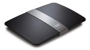 Thumbnail for the Linksys E4200 v1 router with 300mbps WiFi, 4 N/A ETH-ports and
                                         0 USB-ports