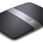 The Linksys E4200 v1 router with 300mbps WiFi, 4 N/A ETH-ports and
                                                 0 USB-ports