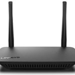 The Linksys E5350 router with Gigabit WiFi, 4 100mbps ETH-ports and
                                                 0 USB-ports