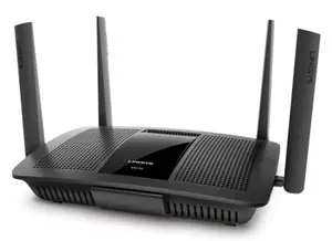 Thumbnail for the Linksys EA8100 router with Gigabit WiFi, 4 N/A ETH-ports and
                                         0 USB-ports