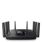 The Linksys EA9500 router with Gigabit WiFi, 8 Gigabit ETH-ports and
                                                 0 USB-ports