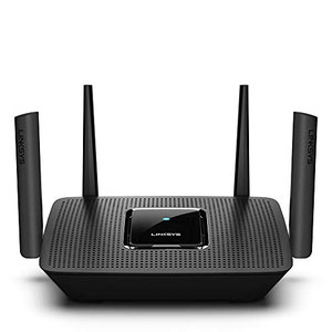 Thumbnail for the Linksys MR8300 router with Gigabit WiFi, 4 N/A ETH-ports and
                                         0 USB-ports