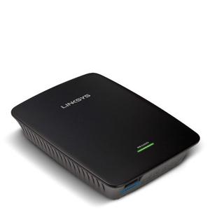 Thumbnail for the Linksys RE1000 v2 router with 300mbps WiFi, 1 100mbps ETH-ports and
                                         0 USB-ports