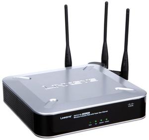 Thumbnail for the Linksys WAP4400N router with 300mbps WiFi, 1 Gigabit ETH-ports and
                                         0 USB-ports