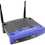 The Linksys WAP54G v1.1 router with 54mbps WiFi, 1 100mbps ETH-ports and
                                                 0 USB-ports
