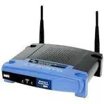 The Linksys WAP54G v2 router with 54mbps WiFi, 1 100mbps ETH-ports and
                                                 0 USB-ports