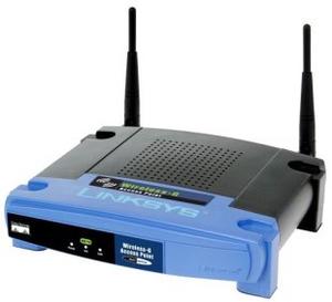 Thumbnail for the Linksys WAP54G v3.1 router with 54mbps WiFi, 1 100mbps ETH-ports and
                                         0 USB-ports