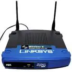 The Linksys WET11 v2 router with 11mbps WiFi, 1 N/A ETH-ports and
                                                 0 USB-ports