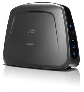 Thumbnail for the Linksys WET610N router with 300mbps WiFi, 1 100mbps ETH-ports and
                                         0 USB-ports