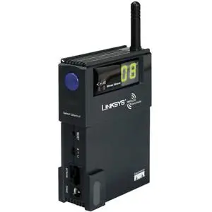 Thumbnail for the Linksys WGA11B router with 11mbps WiFi, 1 10mbps ETH-ports and
                                         0 USB-ports