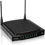 The Linksys WRT100 router with 300mbps WiFi, 4 100mbps ETH-ports and
                                                 0 USB-ports