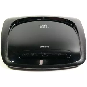 Thumbnail for the Linksys WRT120N router with 300mbps WiFi, 4 100mbps ETH-ports and
                                         0 USB-ports