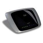 The Linksys WRT310N v2 router with 300mbps WiFi, 4 N/A ETH-ports and
                                                 0 USB-ports