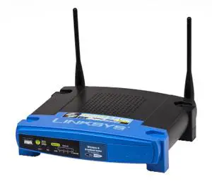 Thumbnail for the Linksys WRT54G v4.0 router with 54mbps WiFi, 4 100mbps ETH-ports and
                                         0 USB-ports