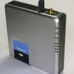 The Linksys WRT54GC v1 router with 54mbps WiFi, 4 100mbps ETH-ports and
                                                 0 USB-ports