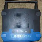 The Linksys WRT54GL v1.1 router with 54mbps WiFi, 4 100mbps ETH-ports and
                                                 0 USB-ports