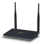 The Luxul XWR-600 router with 300mbps WiFi, 4 N/A ETH-ports and
                                                 0 USB-ports